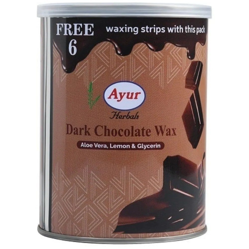 Ayur Hair Wax Dark Chocolate With Aloe Vera Lemon And Glycerin