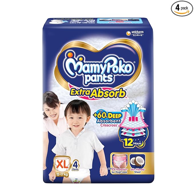 MamyPoko Baby Diapers Pants Extra Absorb Extra Large