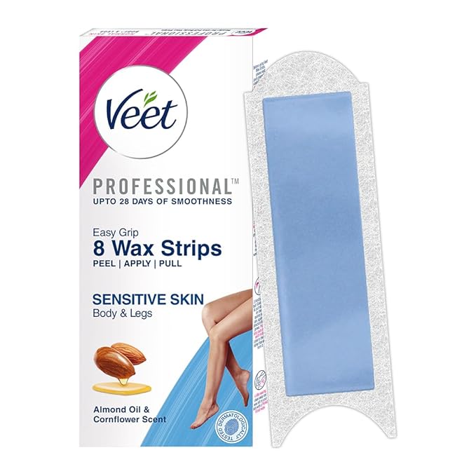 Veet Strips Half Body Wax For Sensitive Skin