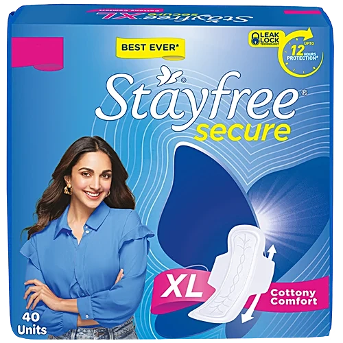 Stayfree Secure XL Cottony Comfort