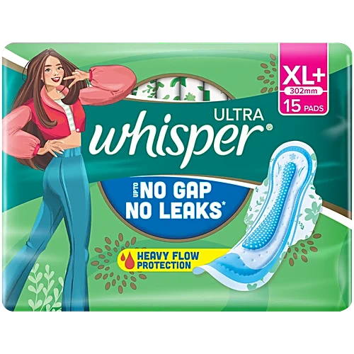 Whisper Sanitary Pads Ultra Heavy Flow XL 