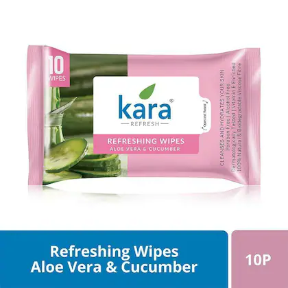 Kara Wipes Aloe Vera & Cucumber 10 Pcs