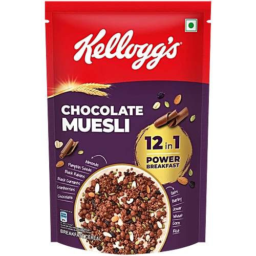 Kelloggs Muesli Chocolate With Multigrain Fruit Nut And Seed