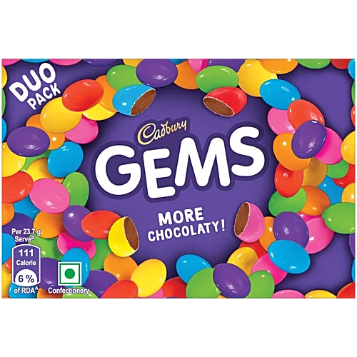 Cadbury Gems Carton Duo Pack