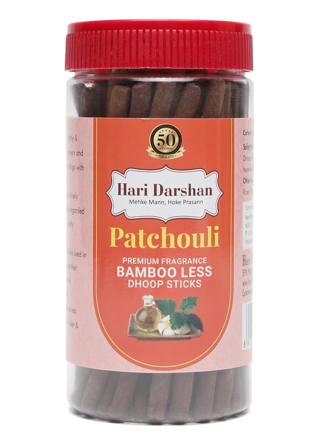 Hari Darshan Bamboo Less Patchouli Dhoop Sticks 