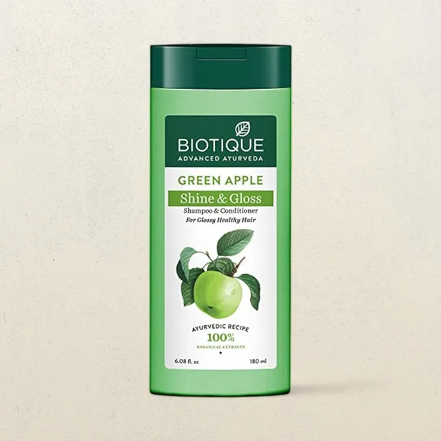 Biotique Shampoo Green Apple Shine Gloss 