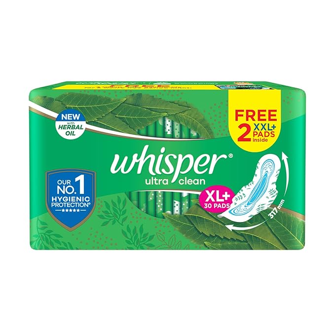 Whisper Ultra Sanitary Pads XL+ 