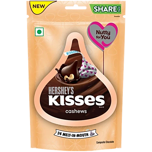 Hersheys Kisses Cashews Chocolate