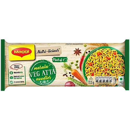 Maggi Noodles 4 Pack Veg Atta