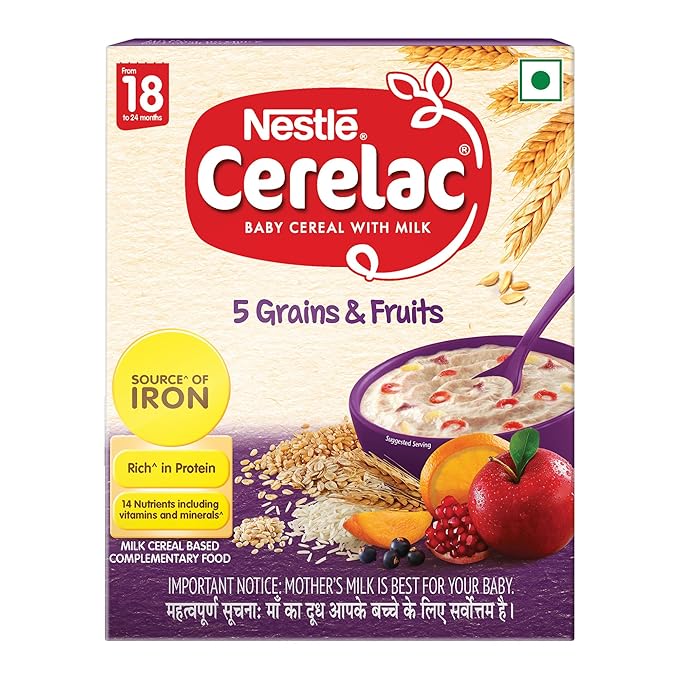 Nestle Baby Food Cerelac 5 Grains And Fruits 18 To 24 Months