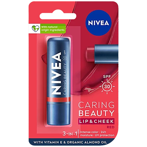 Nivea Caring Beauti Lip & Check Red