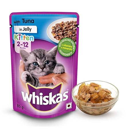 Whiskas Cat Food Tuna in Jelly 2-12 months