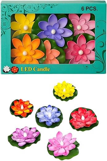 Floating Flower Smokeless LED Candles