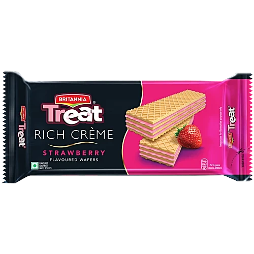 Britannia Treat Rich Creme Strawberry Wafers