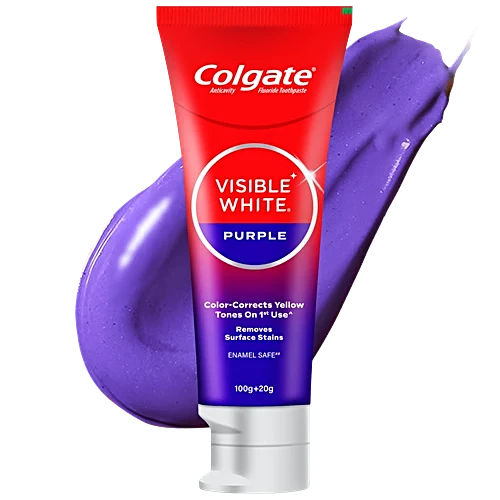 Colgate Tooth Paste Visible White Purple