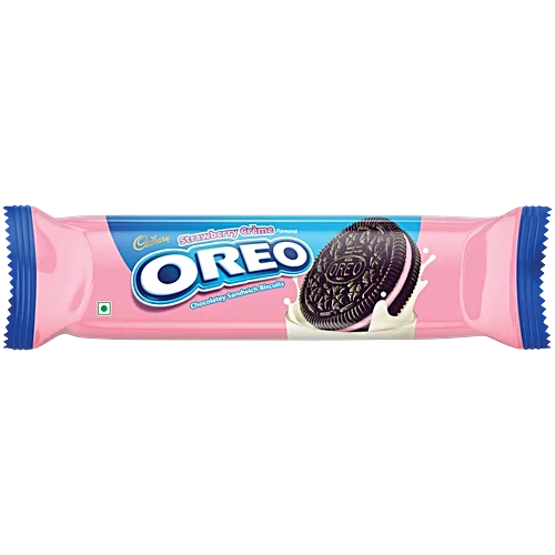 Cadbury Biscuits Oreo Strawberry Creme 