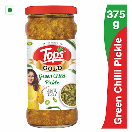 Tops Gold Green Chilli Pickle