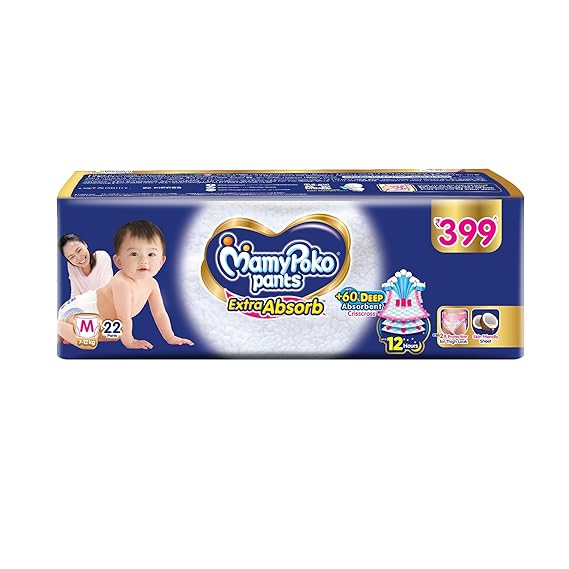  MamyPoko Baby Diapers Pants Extra Absorb Medium