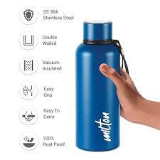 Milton Water Bottles Hot And Cold Aura 750 Ml Inside And Outside SS 304 Stainles