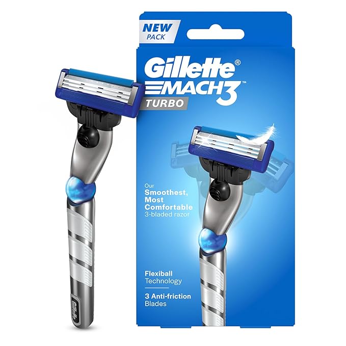 Gillette Shaving Razor Mach3 Turbo Flexiball Technology
