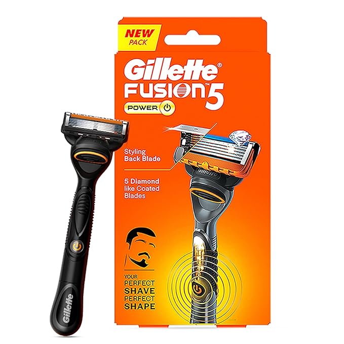 Gillette Shaving Razor Fusion 5 Power Diamond Like Coated Blades