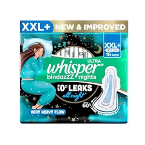 Whisper Sanitary Pads Bindazzz Night XXL
