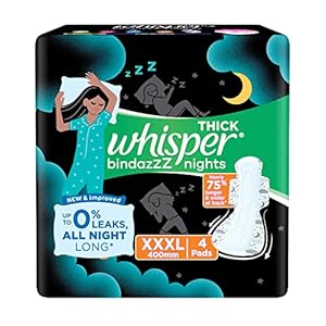 Whisper Bindazzz Nights Sanitary Pads XXXL
