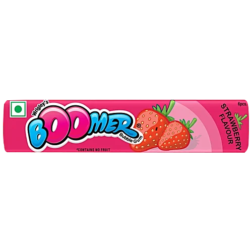 Boomer Chewing Gum Crunch Strawberry Flavour