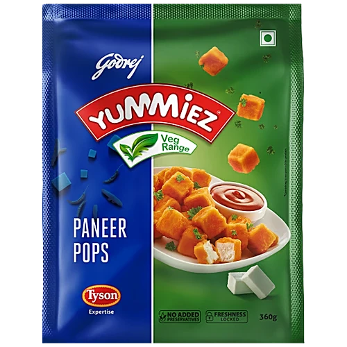Godrej Yummiez Frozen Veg Snacks Paneer Pops