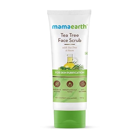 Mamaearth Face Scrub Tea Tree With Neem