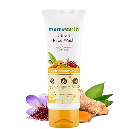 Mamaearth Face Wash Ubtan With Turmeric And Saffron