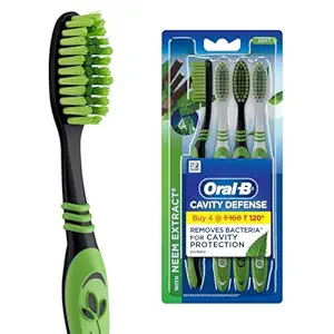 Oral-B Tooth Brush Cavity Defense Soft Pack Of 4 Pcs