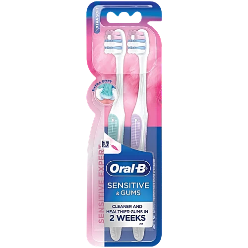 Oral-B Tooth Brush Sensitive Expert Extra Soft Pack Of 2 Pcs