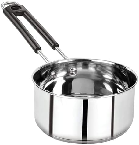 Pearl Steel Sauce Pan Medium Width 18 mm And Depth 9 mm