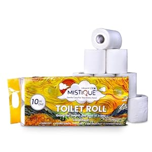Mistique Toilet Roll 10 in One 180*10 Pulls 2 Ply 
