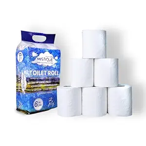 Mistique Toilet Roll 6 in One 180*6 Pulls 2 Ply 