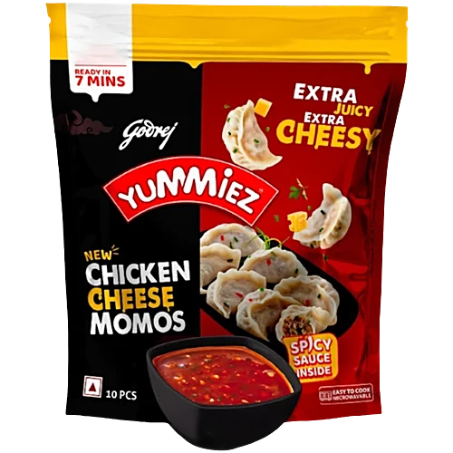 Godrej Yummiez Frozen Chicken Cheese Momos