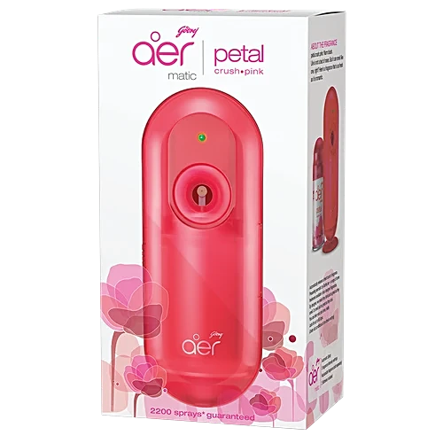 Godrej Air Freshener Automatic Petal Crush Pink