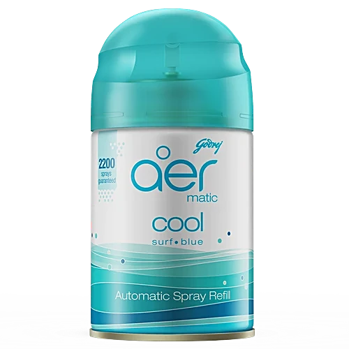 Godrej Air Freshener Automatic Spray Refill Cool Surf Blue