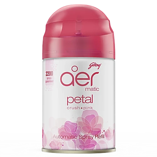 Godrej Air Freshener Automatic Spray Refill Petal Crush Pink