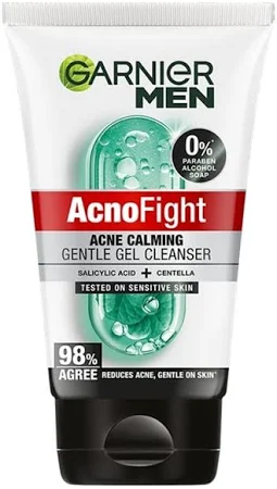 Garnier Men Acno Fight Gentle Gel Cleanser Acne Calming