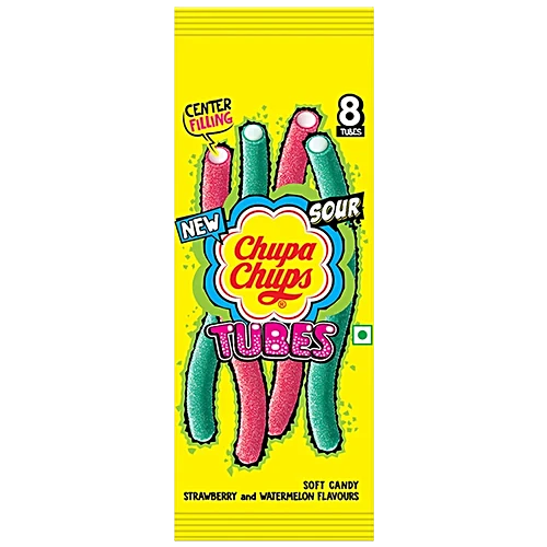 Chupa Chups Soft Candy Sour Tubes Watermelon Flavour