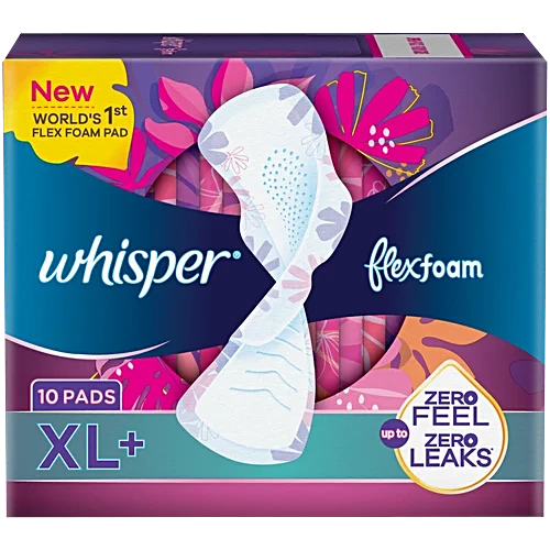 Whisper Sanitary Pads Flex Foam XL+  