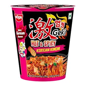 Top Ramen Cup Noodles Hot And Spicy Korean Kimchi Flavour