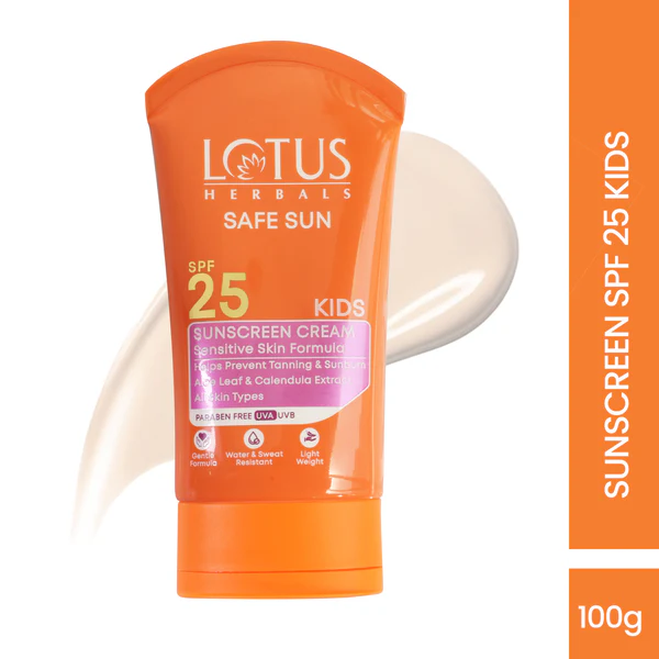 Lotus Herbals Sun Screen Cream Kids Safe Sun Spf 25