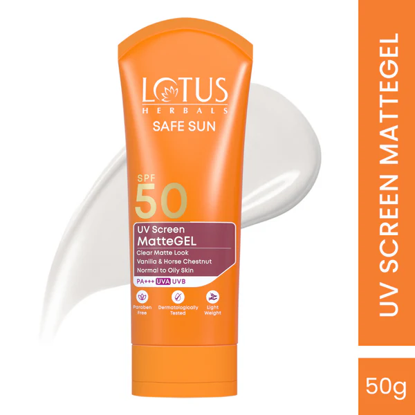 Lotus Herbals Sun Screen Cream Safe Sun Matte Gel Spf 50