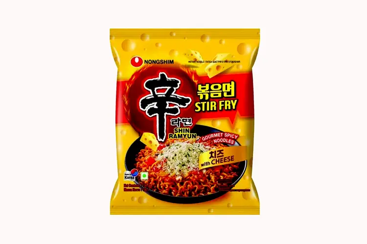 Samyang Noodles Shin Ramyun Stir Fry With Cheese