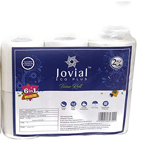 Jovial Napkins Tissue Roll 2 Ply 6 Rolls