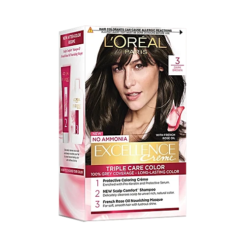 Loreal Paris Hair Colour Excellence Creme Dark Brown 3
