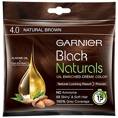 Garnier Hair Colour Naturals Brown Pouch 4.0